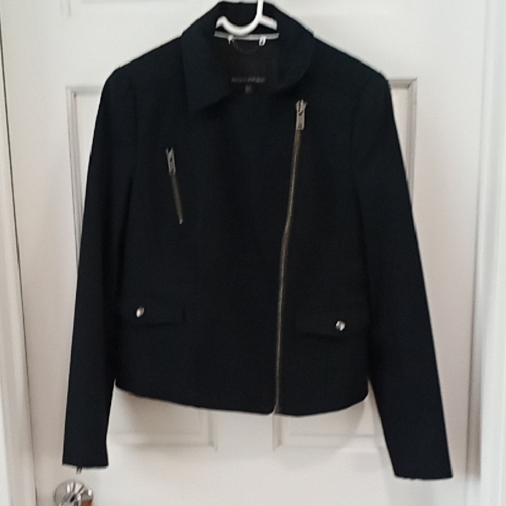 Banana Republic Black Leather Moto Jacket